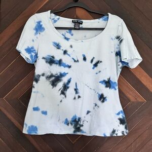Women's Blue Tie-Dye Top handmade